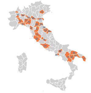 mappa province aderenti 2018